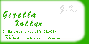 gizella kollar business card